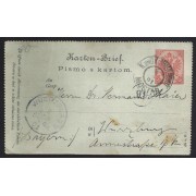 Yugoslavia Postal de Mostar a  Wuerzburg 1901