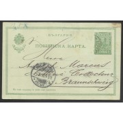 Bulgaria Postal dirigida a Braunschweig (Alemania)1903