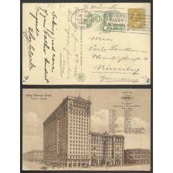 Canadá Postal de Toronto a Nuremberg 1926 Canadá Postal de Toronto a Nuremberg 1926