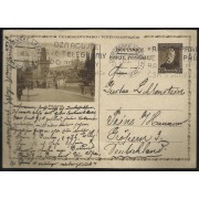 Checoslovaquia Postal de Mariánské Lázně a Peine (Alemania) 1919