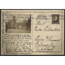 Checoslovaquia Postal de Mariánské Lázně a Peine (Alemania) 1919 Checoslovaquia Postal de Mariánské Lázně a Peine (Alemania) 1919