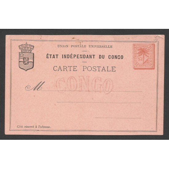 Congo Postal Prefranqueada Sin circular Congo Postal Prefranqueada Sin circular