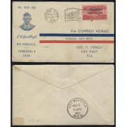 Cuba Carta de La Habana a Key West 1928  