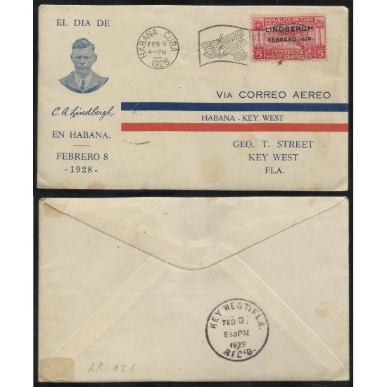 Cuba Carta de La Habana a Key West 1928 Cuba Carta de La Habana a Key West 1928