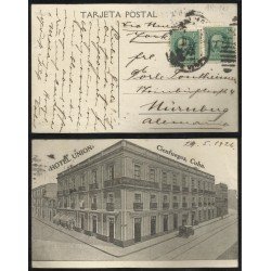 Cuba Postal de Cienfuegos a Nuremberg 1926 Via New York Cuba Postal de Cienfuegos a Nuremberg 1926 Via New York