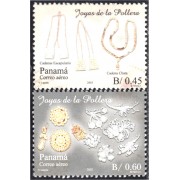 Panama A- 572/73 2003 Joyas de la Pollera MNH