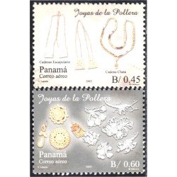 Panama A- 572/73 2003 Joyas de la Pollera MNH Panama A- 572/73 2003 Joyas de la Pollera MNH