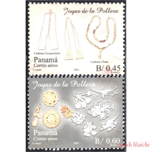 Panama A- 572/73 2003 Joyas de la Pollera MNH