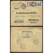 Marruecos Carta de Casablanca a Nuremberg 1930 Via París