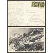 Suiza Postal de Bovalhütte  a Nuremberg 1924