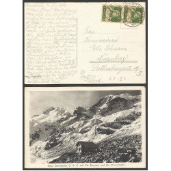 Suiza Postal de Bovalhütte a Nuremberg 1924 Suiza Postal de Bovalhütte a Nuremberg 1924
