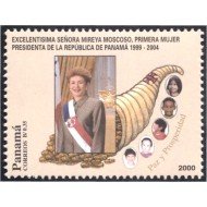 Panama 1195 2000 Sra. Mireia Moscoso 1ª mujer presidenta de la República de Panama MNH