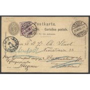 Suiza Postal de Zurich a Halberstadt (Alemania) 1894