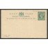 Straits and Settlements Postal Prefranqueada 1890 Sin circular