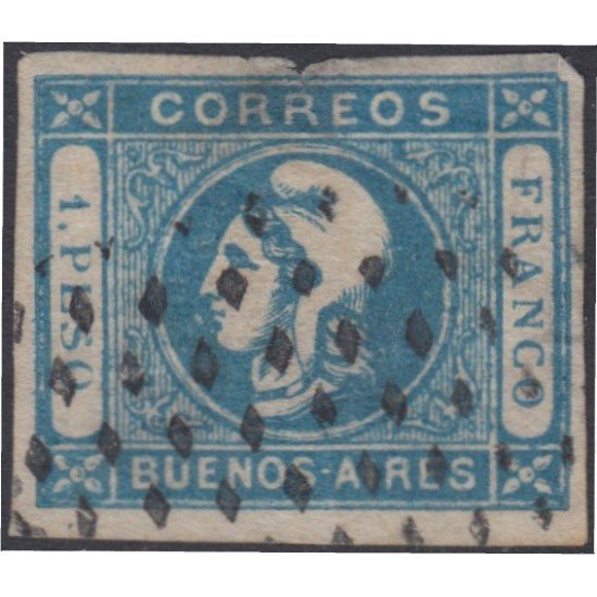Argentina Buenos Aires 13 1859 usado Argentina Buenos Aires 13 1859 usado