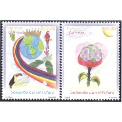 Panama 1203/04 2000 Soñando con el Futuro MNH Panama 1203/04 2000 Soñando con el Futuro MNH