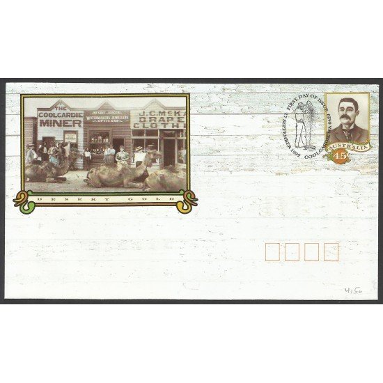 Australia Carta con Matasellos Primer Día de las Minas Coolgardie 1992 Australia Carta con Matasellos Primer Día de las Minas Coolgardie 1992