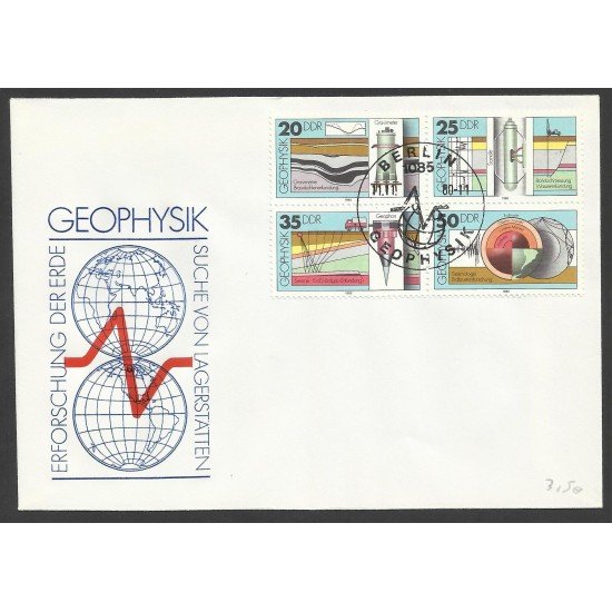 Alemania Carta Matasello Conmemorativo Geofísica 1980 Alemania Carta Matasello Conmemorativo Geofísica 1980