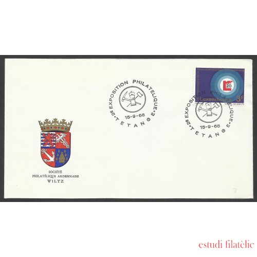 Luxemburgo Carta Matasello Conmemorativo Exposicíon Filatélica Tetange 1968