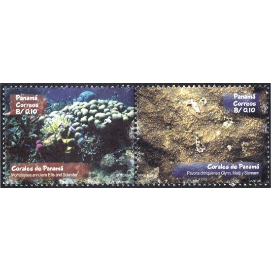 Panama 1212/13 2001 Tesoros Artísticos del Palacio de Garzas Corales de Panama MNH
