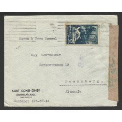 España Carta de Barcelona al Cónsul de Nuremberg 1938 España Carta de Barcelona al Cónsul de Nuremberg 1938
