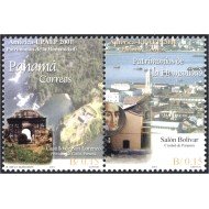 Panama 1216/17 2001 Tesoros Artísticos del Palacio de Garzas Serie América UPAEP. Patrimonios de la Humanidad MNH