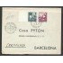 España Carta a Barcelona con Matasello Primer Día 1952