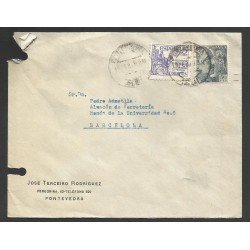España Carta de Pontevedra a Barcelona 1949 España Carta de Pontevedra a Barcelona 1949