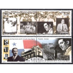 Panama 1218/21 2001 100° del Nacimiento del Dr. Arnulfo Arias Madrid MNH Panama 1218/21 2001 100° del Nacimiento del Dr. Arnulfo Arias Madrid MNH