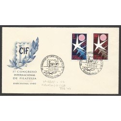España Sobre Primer Día y Matasello Conmemorativo CIF 1960 España Sobre Primer Día y Matasello Conmemorativo CIF 1960