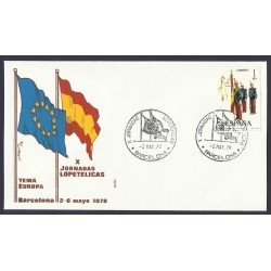 España Carta con Matasello Conmomerativo X Jornadas Filatélicas 1978 España Carta con Matasello Conmomerativo X Jornadas Filatélicas 1978