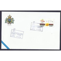 España Carta con Matasello Conmomerativo Expo Mundial 1992 Atms España Carta con Matasello Conmomerativo Expo Mundial 1992 Atms