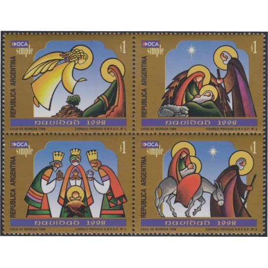 Argentina OCA 7 1998 Navidad Christmas MNH