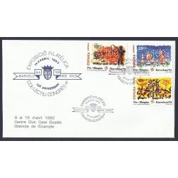 España Carta Conmemorativa y Matasello Privado Barcelona 1992 España Carta Conmemorativa y Matasello Privado Barcelona 1992