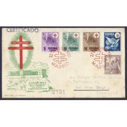 España Sobre y Matasello Pro tuberculosos 1950 España Sobre y Matasello Pro tuberculosos 1950