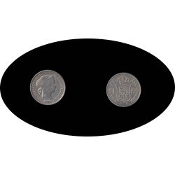 Isabel II 1860 1 Real Barcelona plata