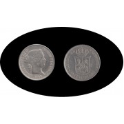 Isabel II 1866 40 céntimos de escudo 1866 Madrid plata