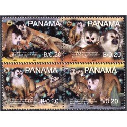 Panama 1249/52 2007 WWF Mono Ardilla MNH Panama 1249/52 2007 WWF Mono Ardilla MNH