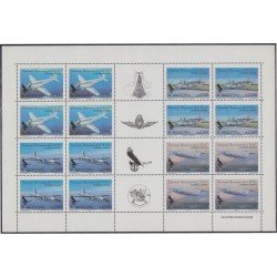 Argentina A- 154/57 1990 50º Aniversario de LADE avión airplane MNH Argentina A- 154/57 1990 50º Aniversario de LADE avión airplane MNH