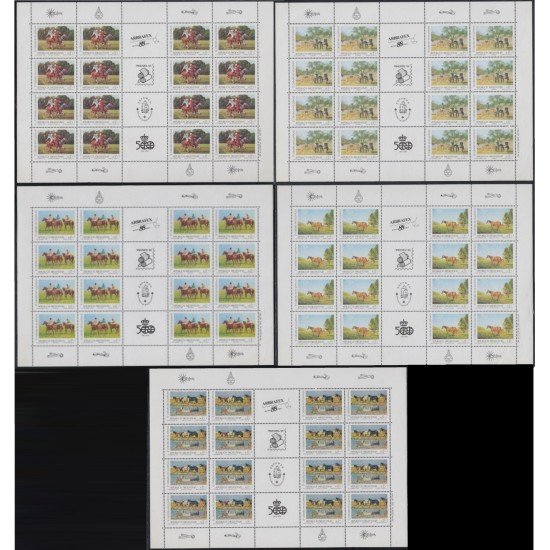 Argentina 1640/44 1988 Filatelia Argentina Pinturas MNH