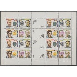 Argentina 1766/69 1991 Aniversario de célebres argentinos MNH Argentina 1766/69 1991 Aniversario de célebres argentinos MNH