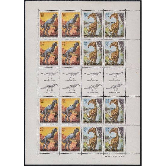 Argentina 1784/85 1992 Fauna Prehistórica MNH Argentina 1784/85 1992 Fauna Prehistórica MNH