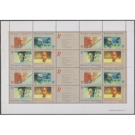Argentina 1855/58 1994 Inventores argentinos. Sus obras MNH Argentina 1855/58 1994 Inventores argentinos. Sus obras MNH