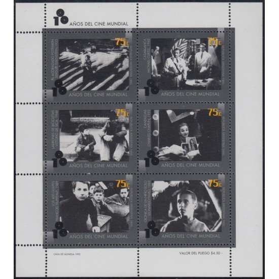 Argentina 1898a/03a 1995 Centenario del Cine MNH Argentina 1898a/03a 1995 Centenario del Cine MNH