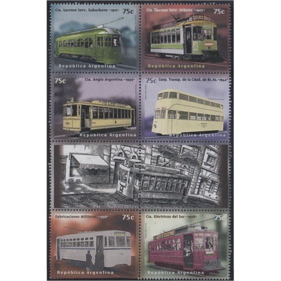 Argentina 1971/76 1997 Historia del Tranvía MNH Argentina 1971/76 1997 Historia del Tranvía MNH