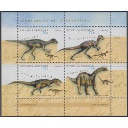 Argentina 2062/65 1998 Fauna Prehistórica MNH Argentina 2062/65 1998 Fauna Prehistórica MNH