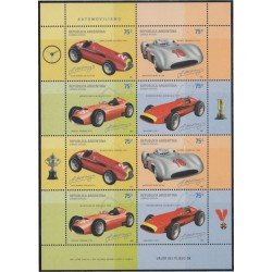Argentina 2264/67 2001 Vehículos de carrera MNH Argentina 2264/67 2001 Vehículos de carrera MNH