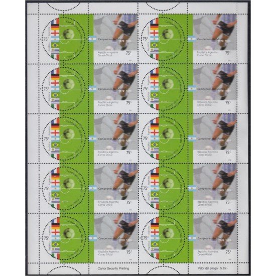 Argentina 2299/00 2002 Copa del mundo de Fútbol MNH Argentina 2299/00 2002 Copa del mundo de Fútbol MNH