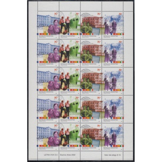 Argentina 2343/46 2002 Comunidades Argentinas MNH Argentina 2343/46 2002 Comunidades Argentinas MNH