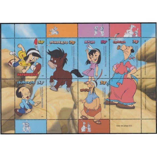 Argentina 2460/65 2004 Dibujos animados MNH Argentina 2460/65 2004 Dibujos animados MNH